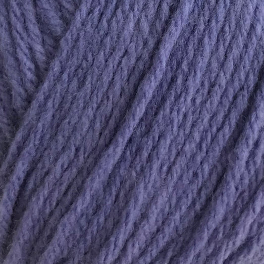 Close-up of purple yarn with a textured pattern