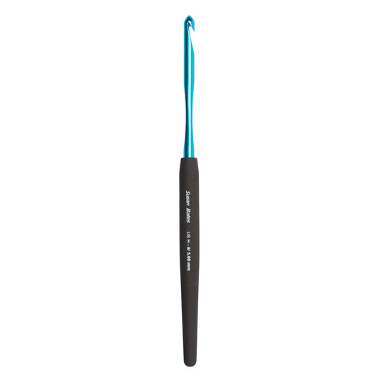 Susan Bates Silvalume Soft Ergonomic Crochet Hook H-8 US / 5.0 mm
