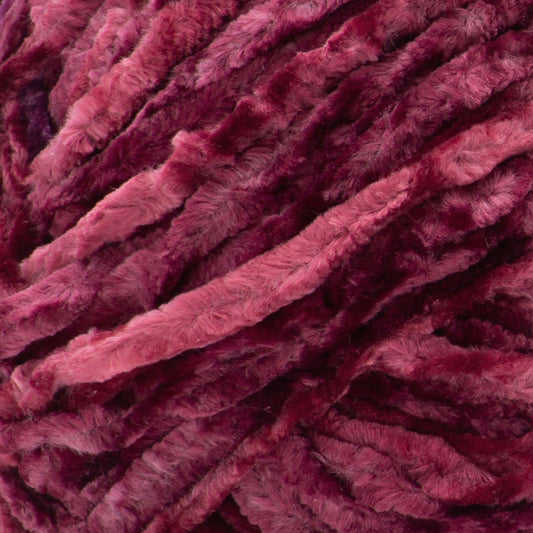Bernat Crushed Velvet Yarn - Cranberry Cider 315 yds