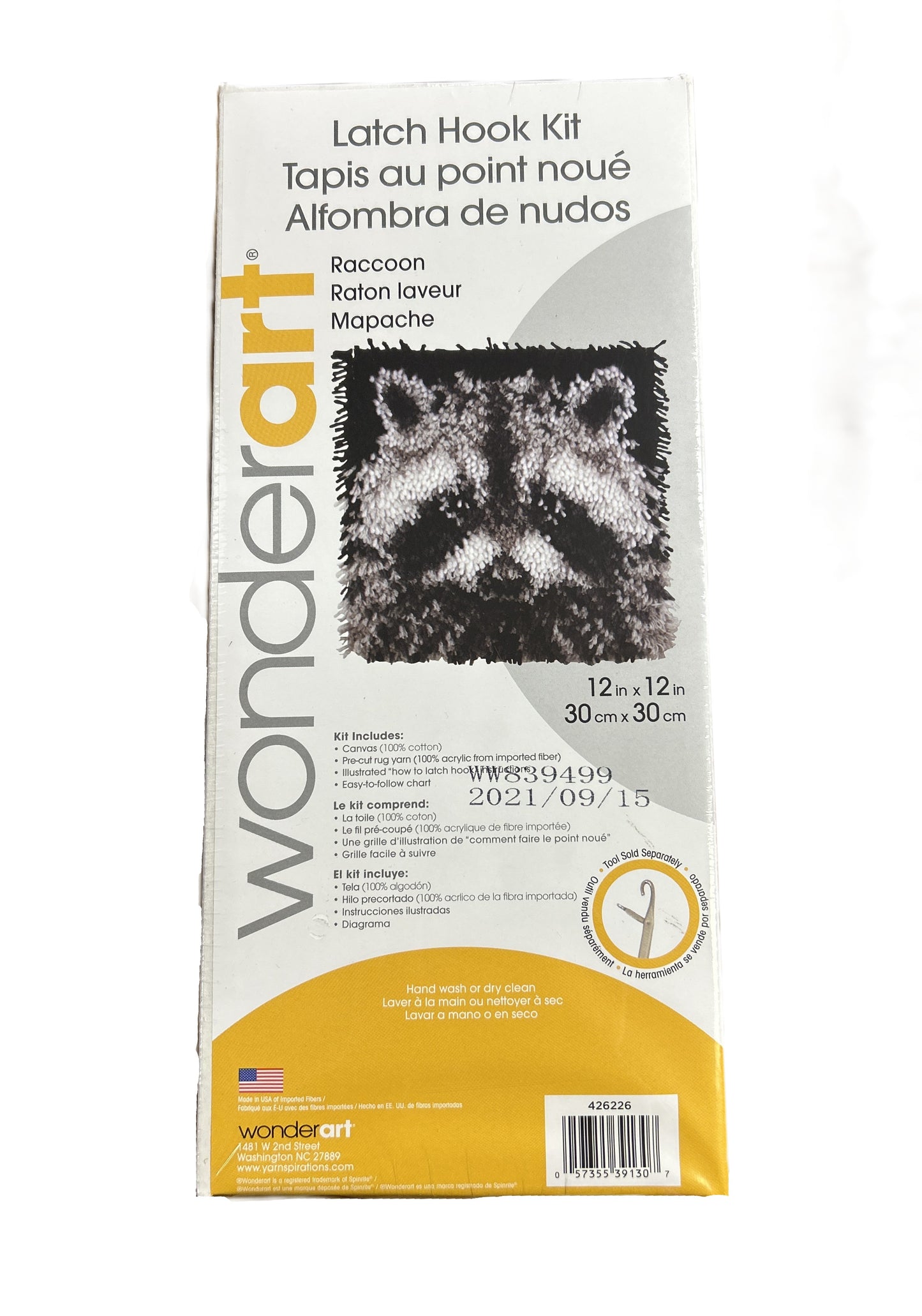 WondeArt Raccoon Latch Hook Kit