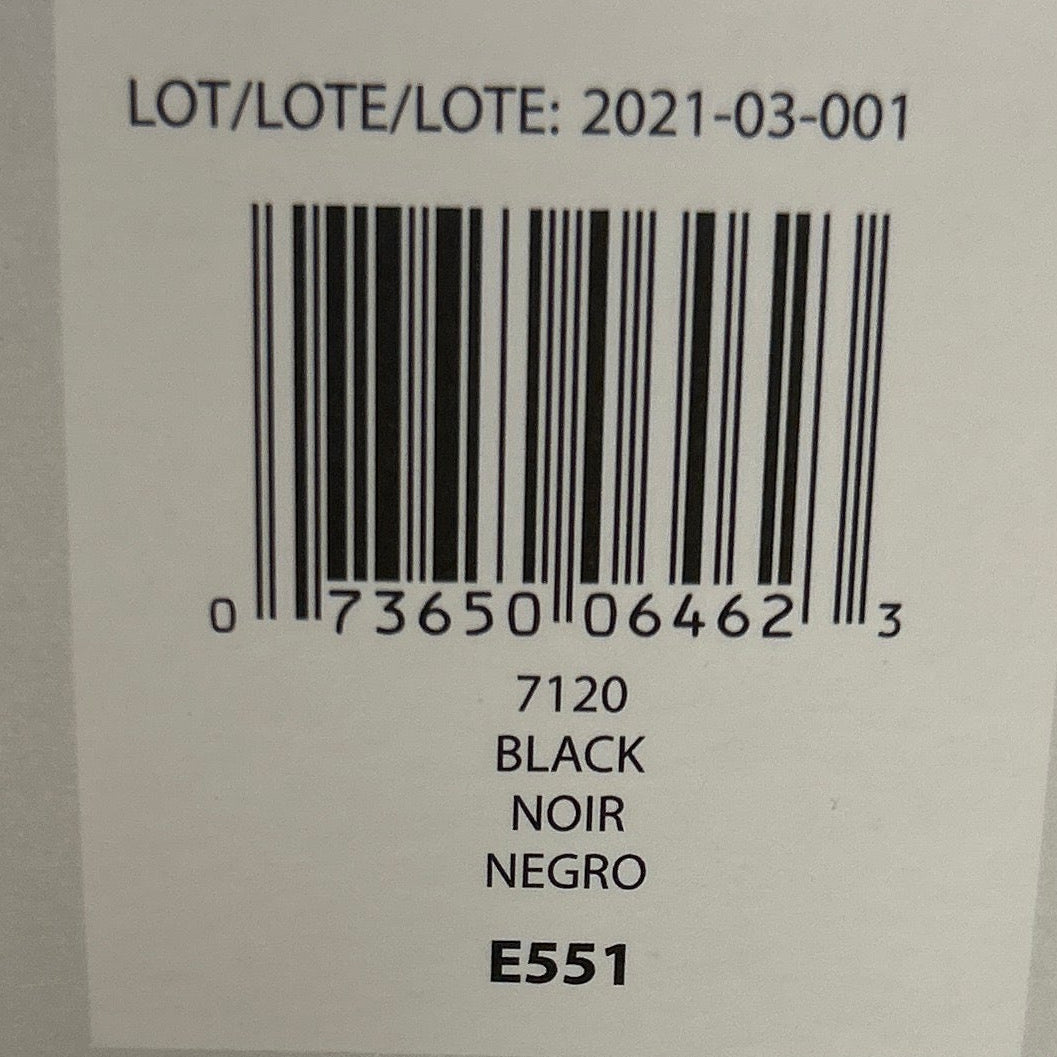 Product packaging with a label on a wooden surface