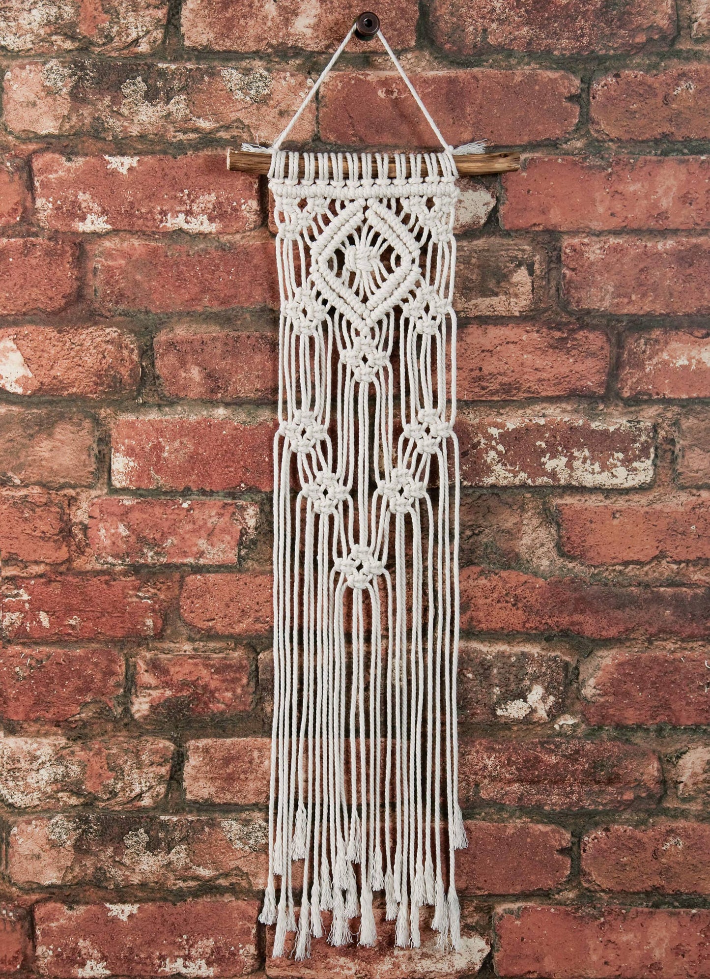 Make-rame Macrame Mini Wall Hanging Kit - Lacy Diamonds