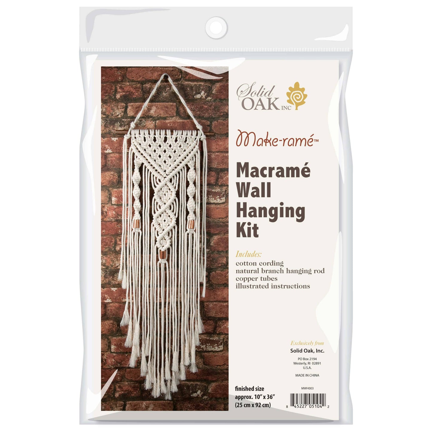 Make-ramé™ Macrame Wall Hanging Kit - Double Twist