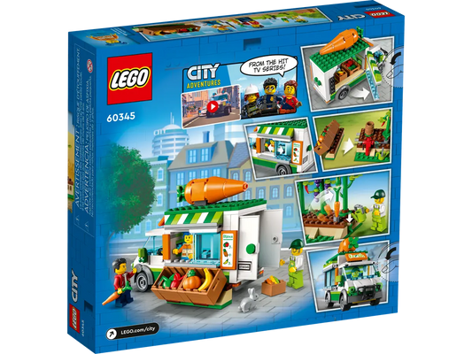 Lego City Farmers Market Van # 60345 Set - 310 Pcs - NIB Retired
