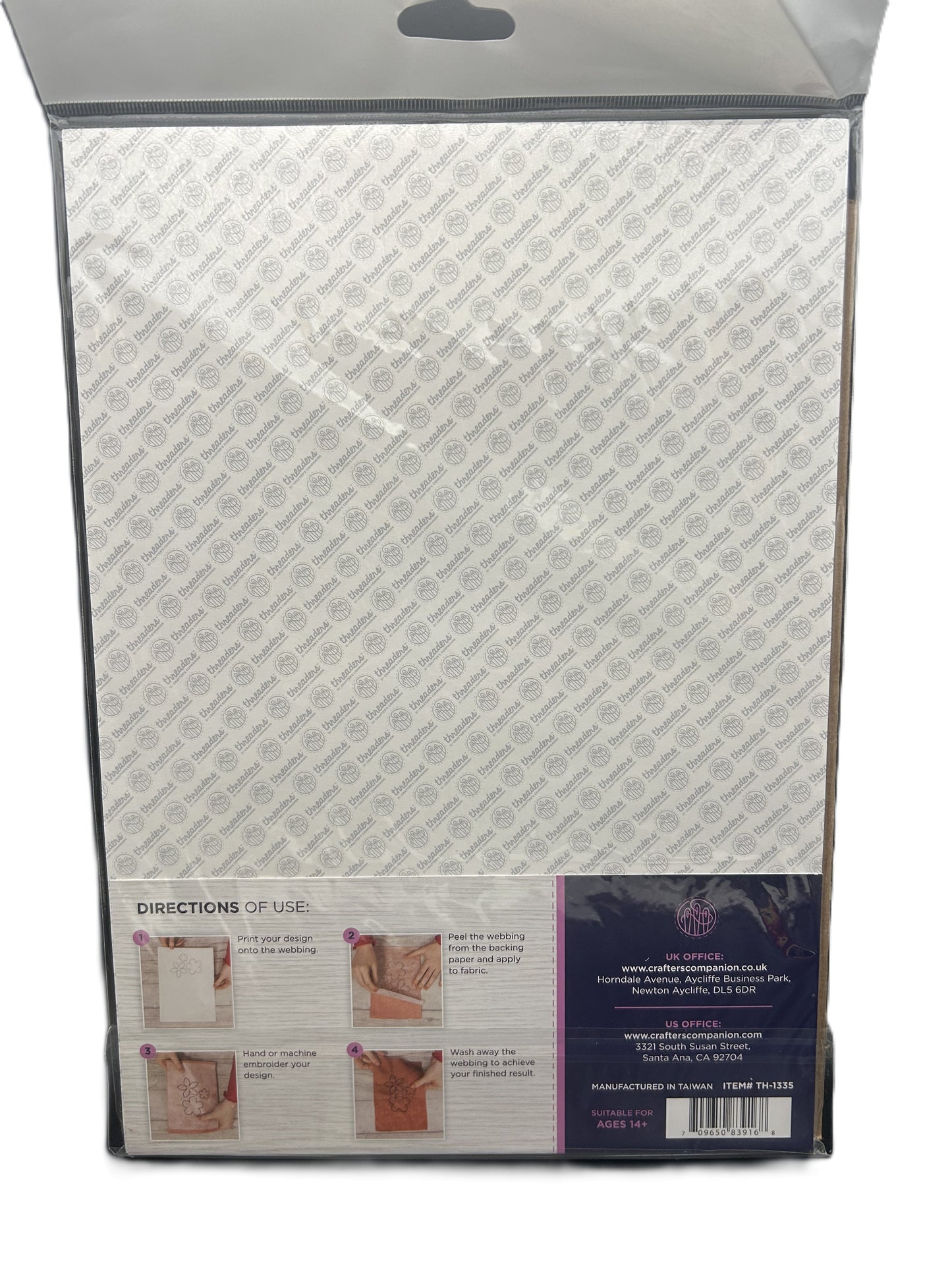Back view of a mattress with brand label and care instructions on a white background