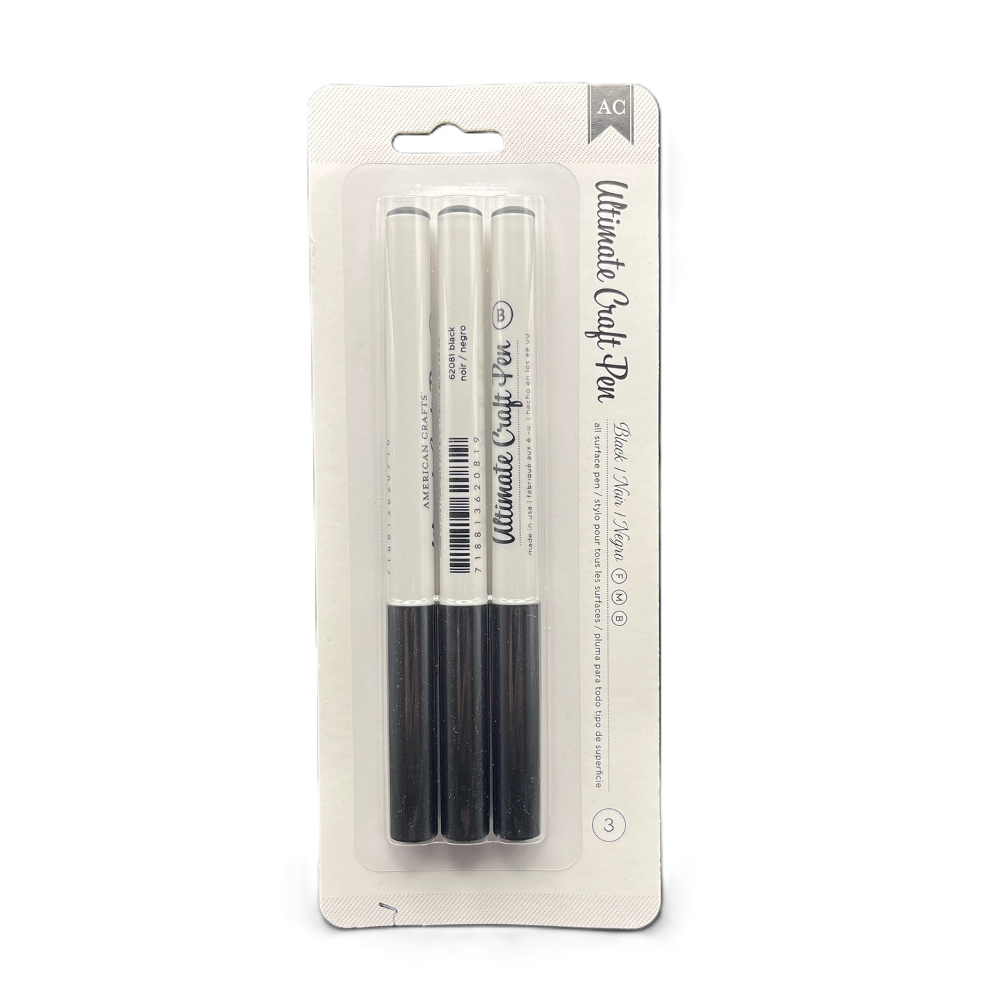 Two black Ultimate Craft Pen markers in packaging on a white background