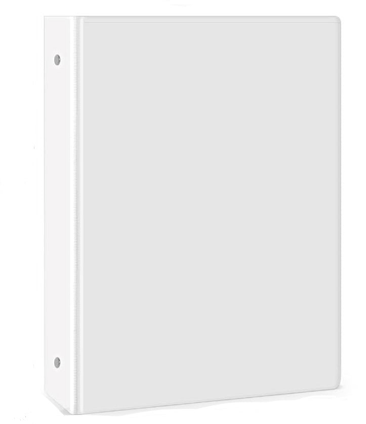 Heavy Duty 1” White Binder