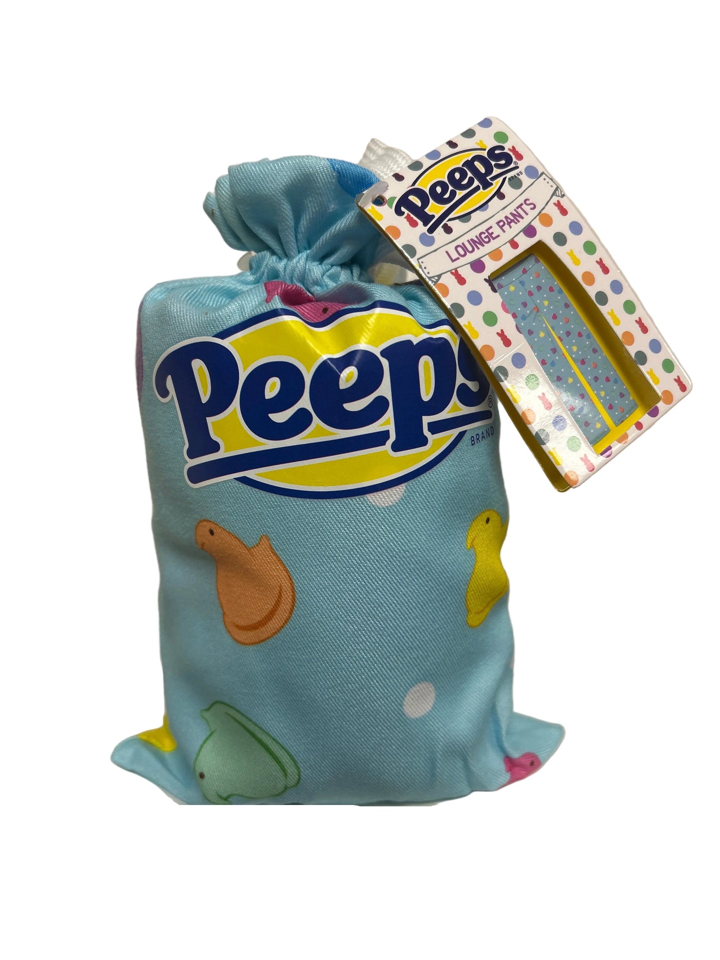 Blue PEEPS Chick S/M Lounge Pants w/Drawstring Bag