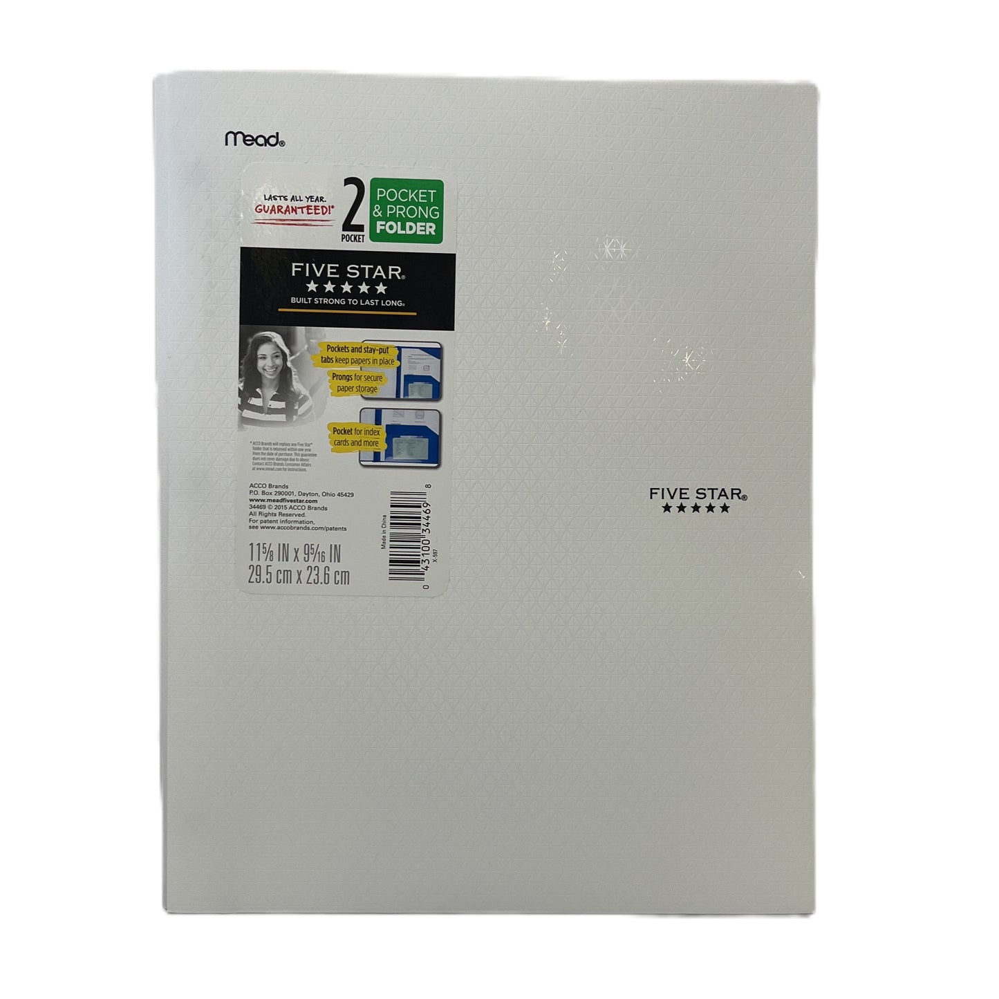 Five Star folder packaging with Mead branding on a white background