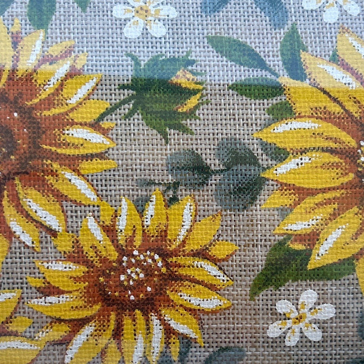 Sunflowers on Burlap - 2.5" Wire-Edged Ribbon 50 yd Roll