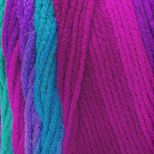 Red Heart Super Saver Jumbo Stripes Yarn Skein - Polo Stripe 10 oz