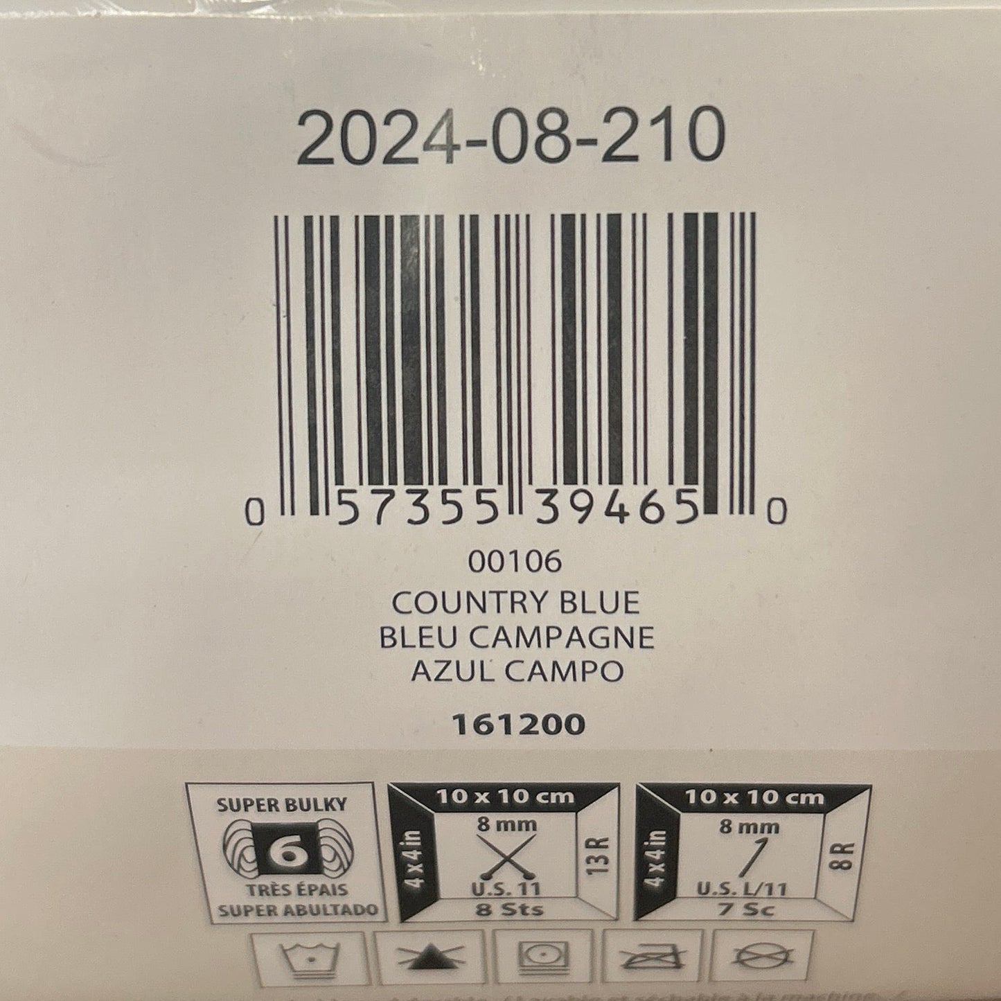 Bernat Blanket Yarn Skein - Country Blue 150g