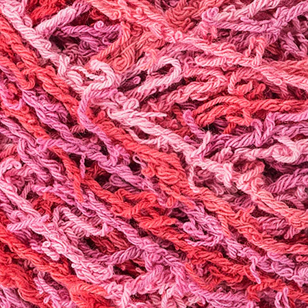 Red Heart Scrubby Cotton Yarn - Blushing Print