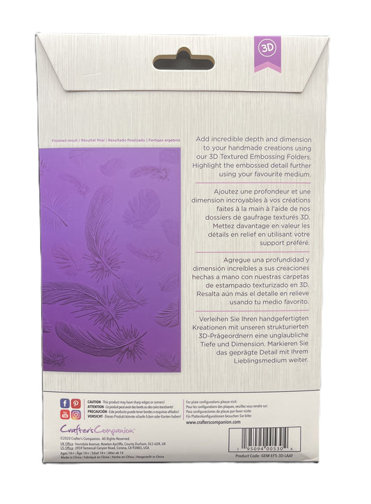 Product packaging with text and a purple design on a white background
