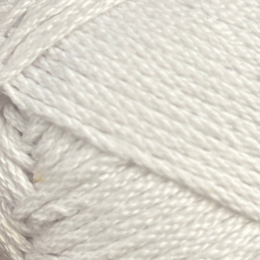 Close-up of a ball of white yarn