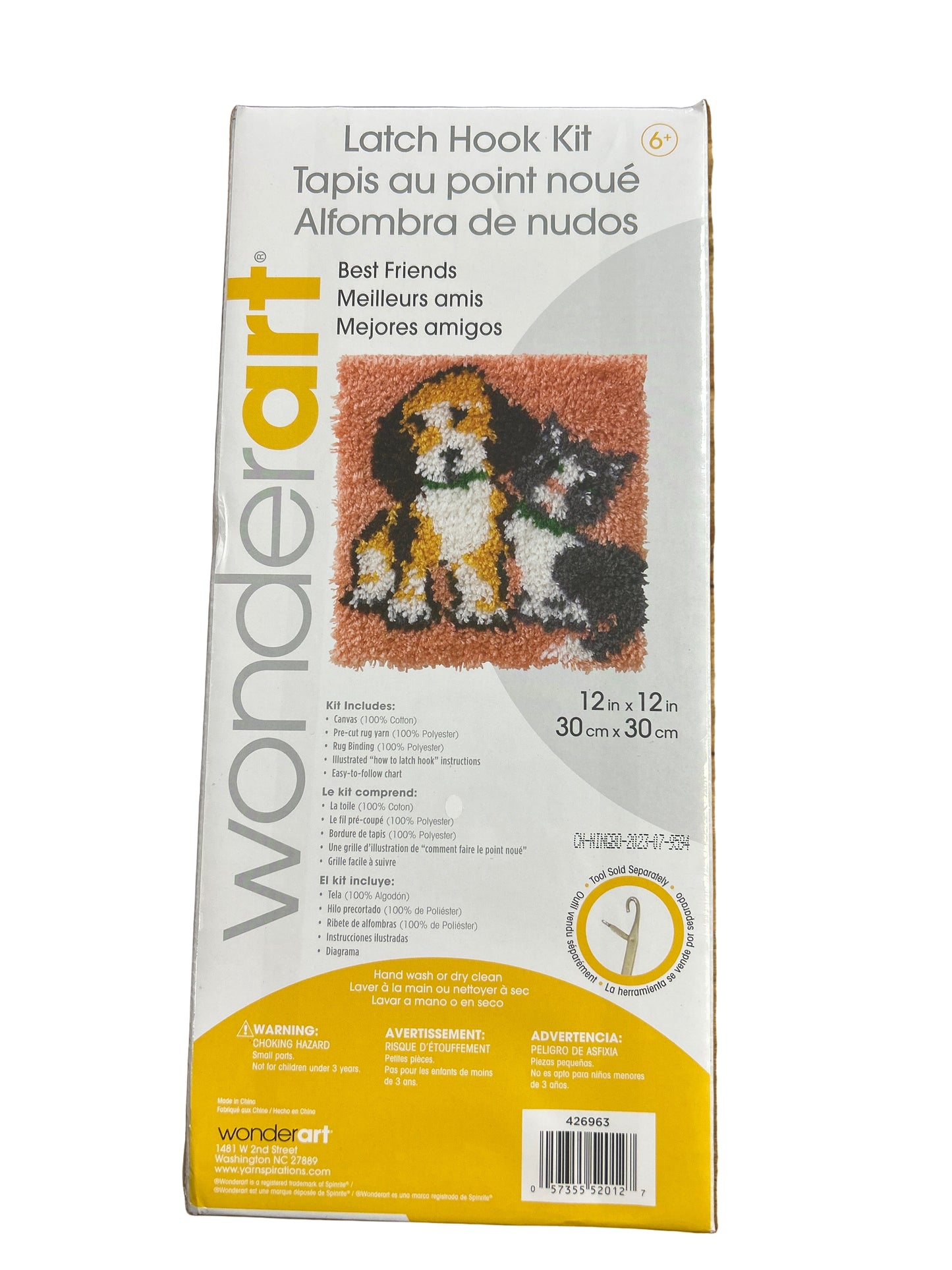 WonderArt Best Friends Latch Hook Kit