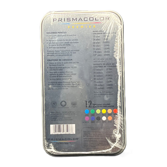 Packaged Prismacolor Premier colored pencils set on a white background