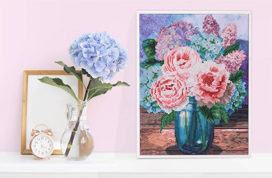 Pastel Bouquet - Diamond Dotz Art Kit - 13” x 16”