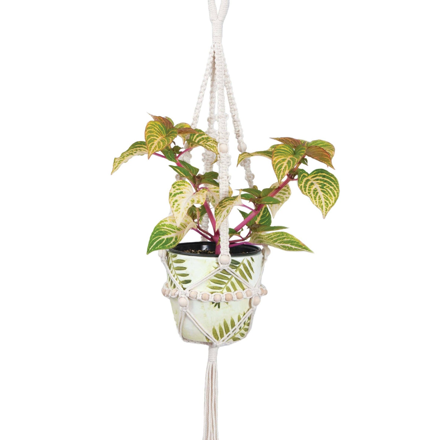Make-ramé™ - Macrame Large Beaded Plant Hanger Kit