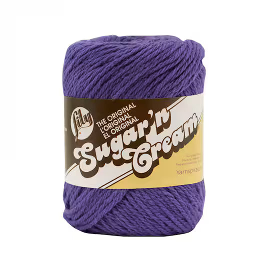 Lily Sugar n’ Creme - Grape 2.5 oz Yarn Skein