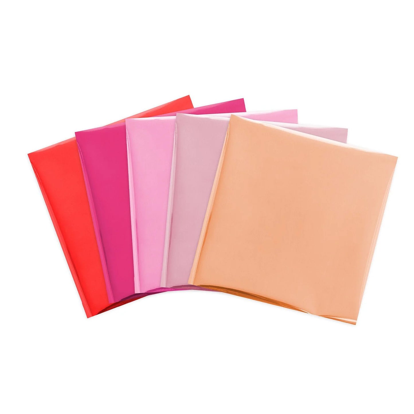 Set of colorful folders on a white background