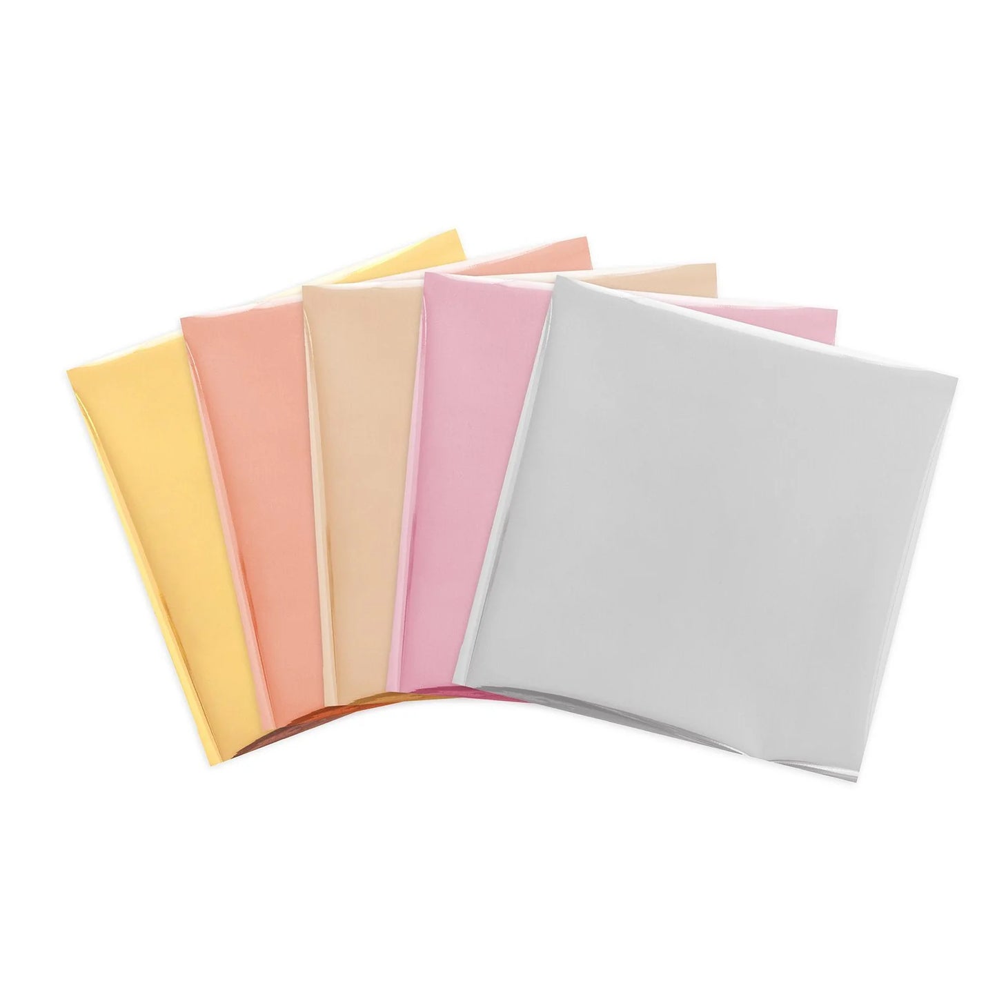 Set of colorful paper sheets on a white background