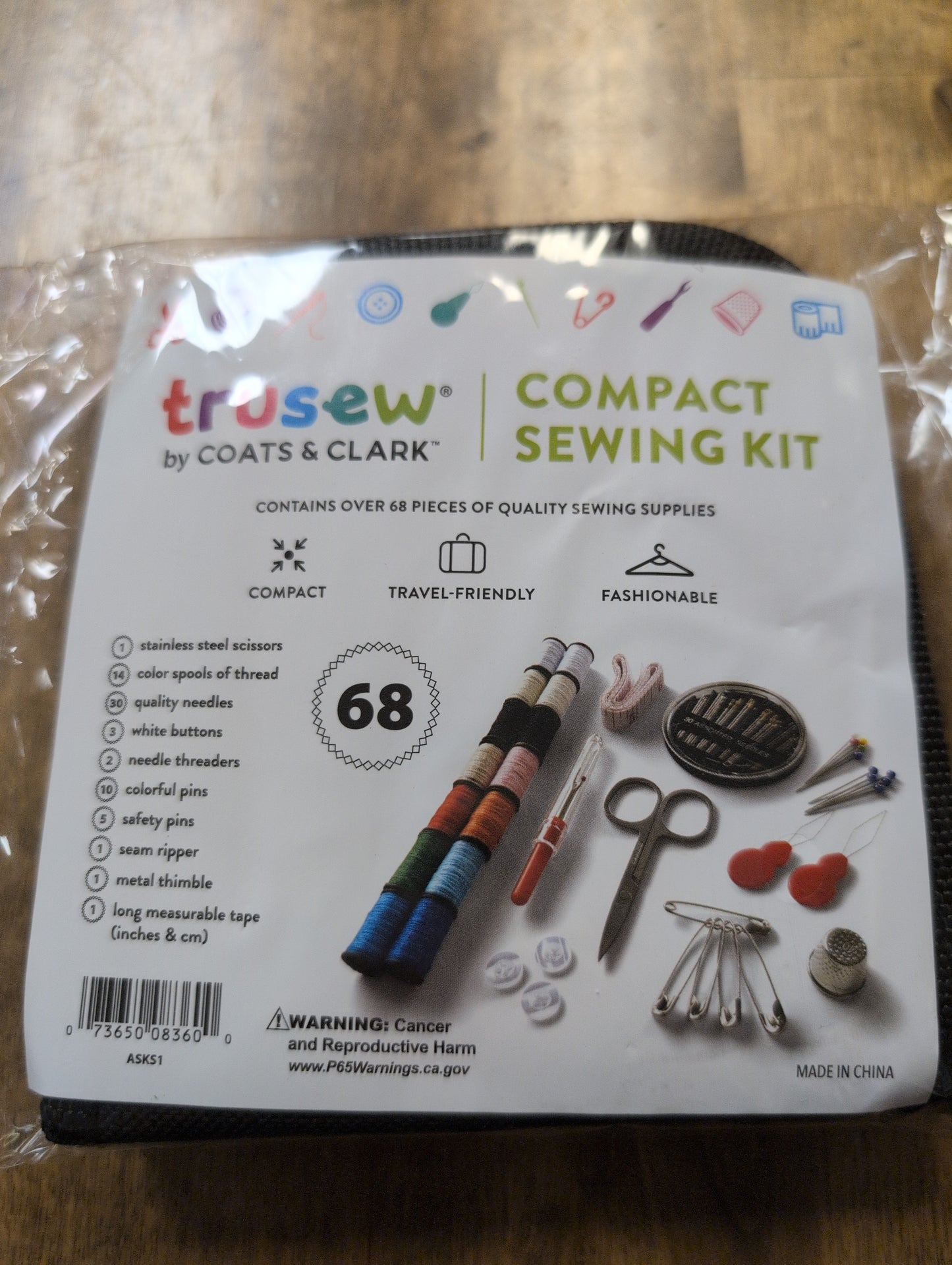 Trusew Compact Sewing Kit 68 pieces