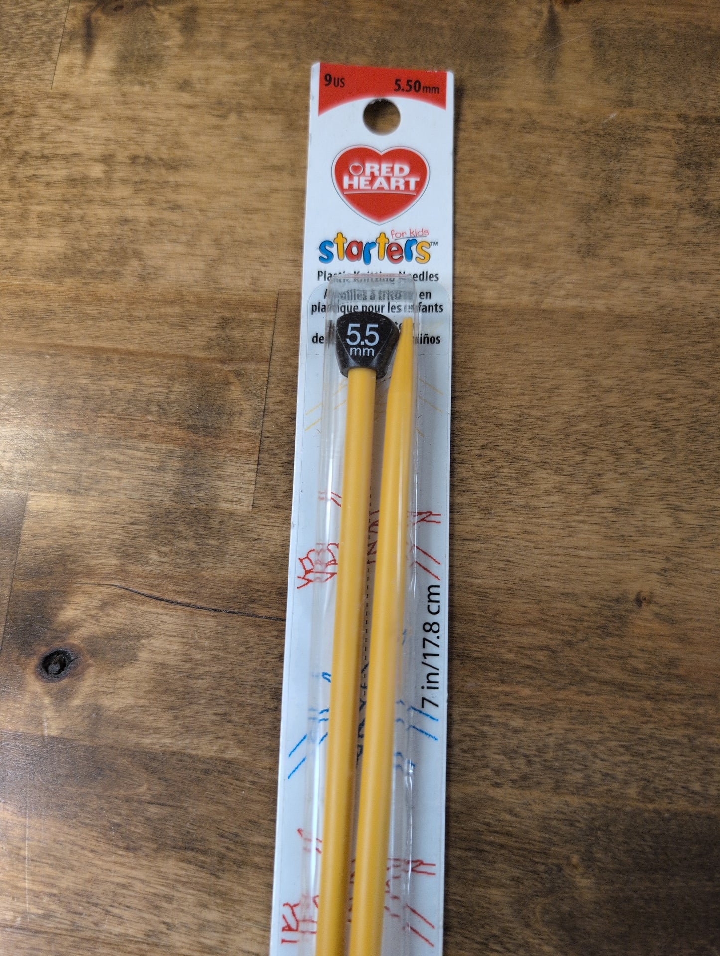 Red Heart Starters for Kids Plastic Knitting Needles