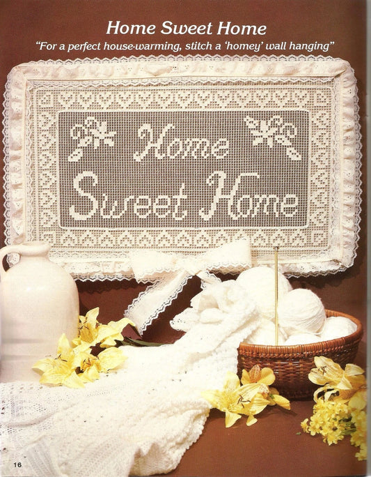 Country Charms of Net Lace Darning Embroidery Chart Patterns Judith Taunton