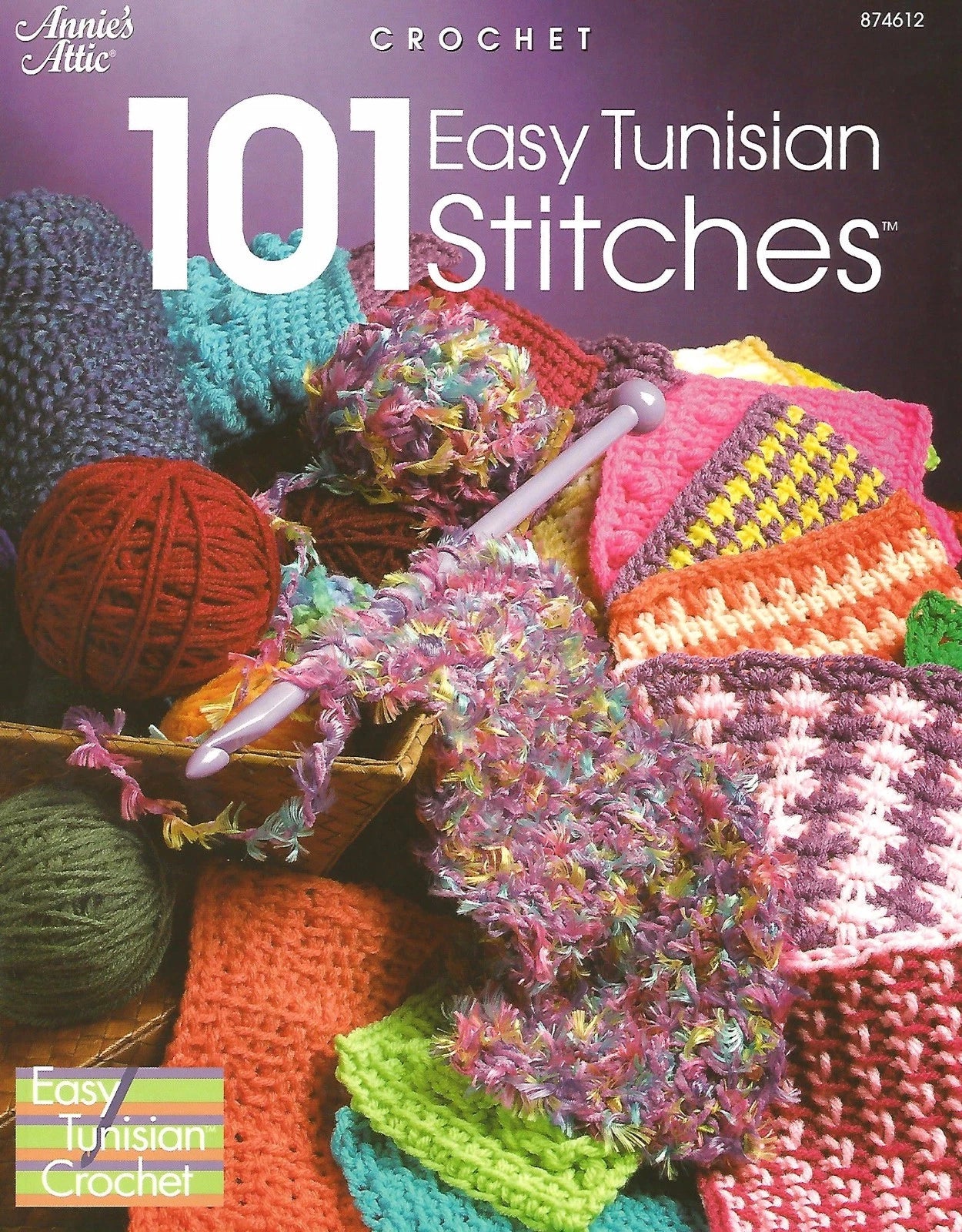 101 Easy Tunisian Stitches Crochet Instruction Pattern Book Annie's Attic