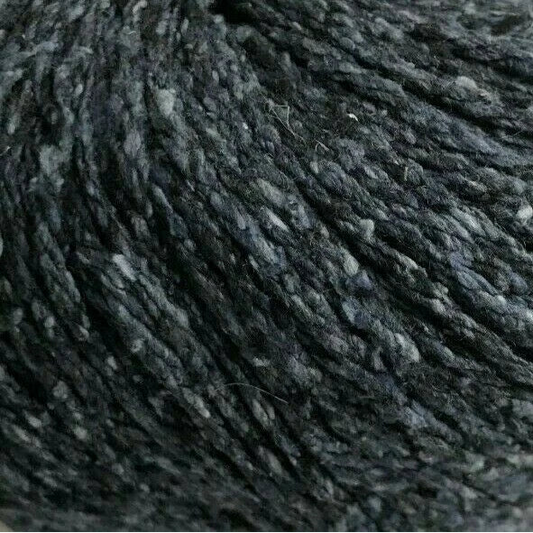 Close-up of dark gray yarn ball