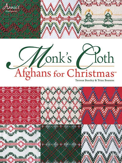 Monk's Cloth Afghans for Christmas Needlework Swedish Huck Embroidery Book