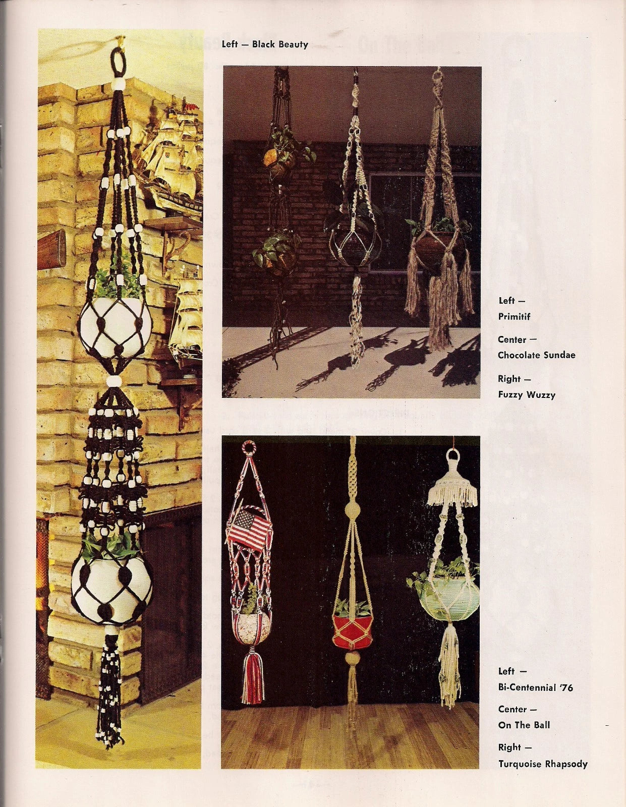 To Knot or Not To Knot Macrame Vintage Pattern Instruction Book