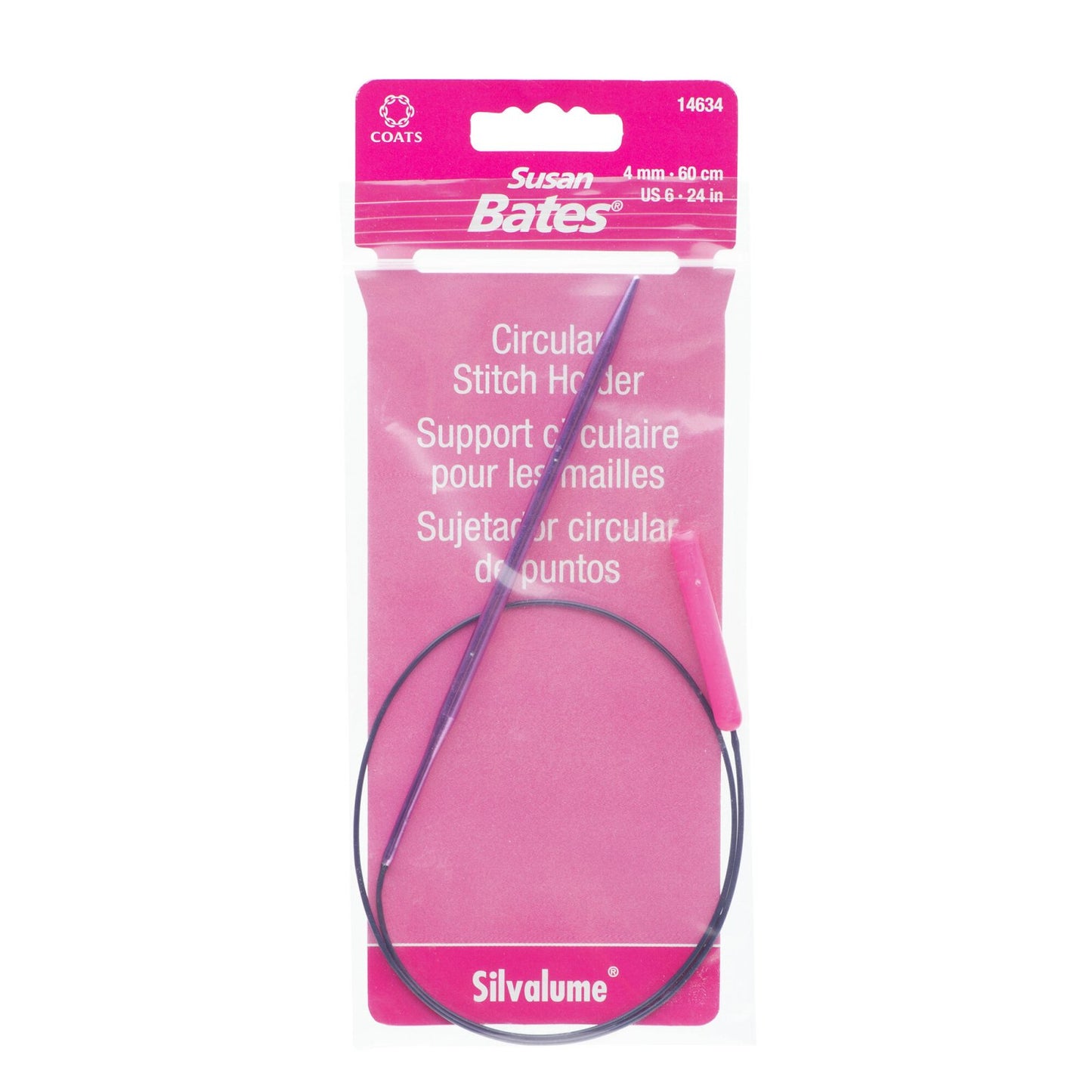 SUSAN Bates Circular Stitch Holder 24" Size 6