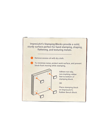 Instructions for using stamping blocks on a dark surface