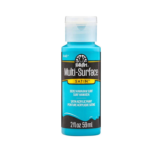 FolkArt Multi-Surface Satin Acrylic Paint 2 oz - 36262 Hawaiian Surf