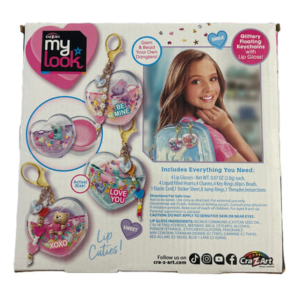 Cra-Z-Art my look kit packaging with a girl and keychains on a white background