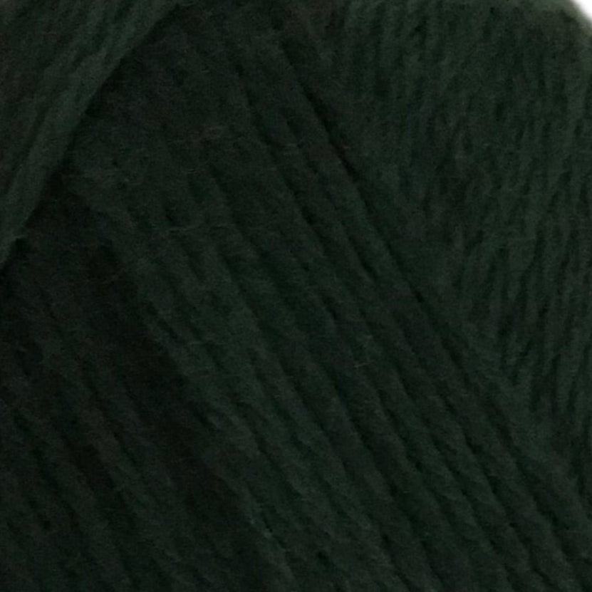 Close-up of dark green yarn ball