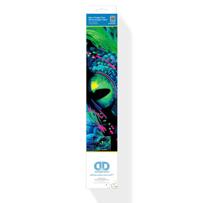 Neon Flock Dragon Eye - Diamond Dotz Art Kit - 18” x 14”