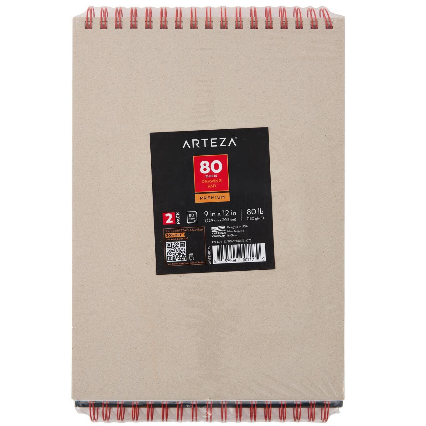 Arteza® Drawing Pad 9" x 12" - 80 Sheets