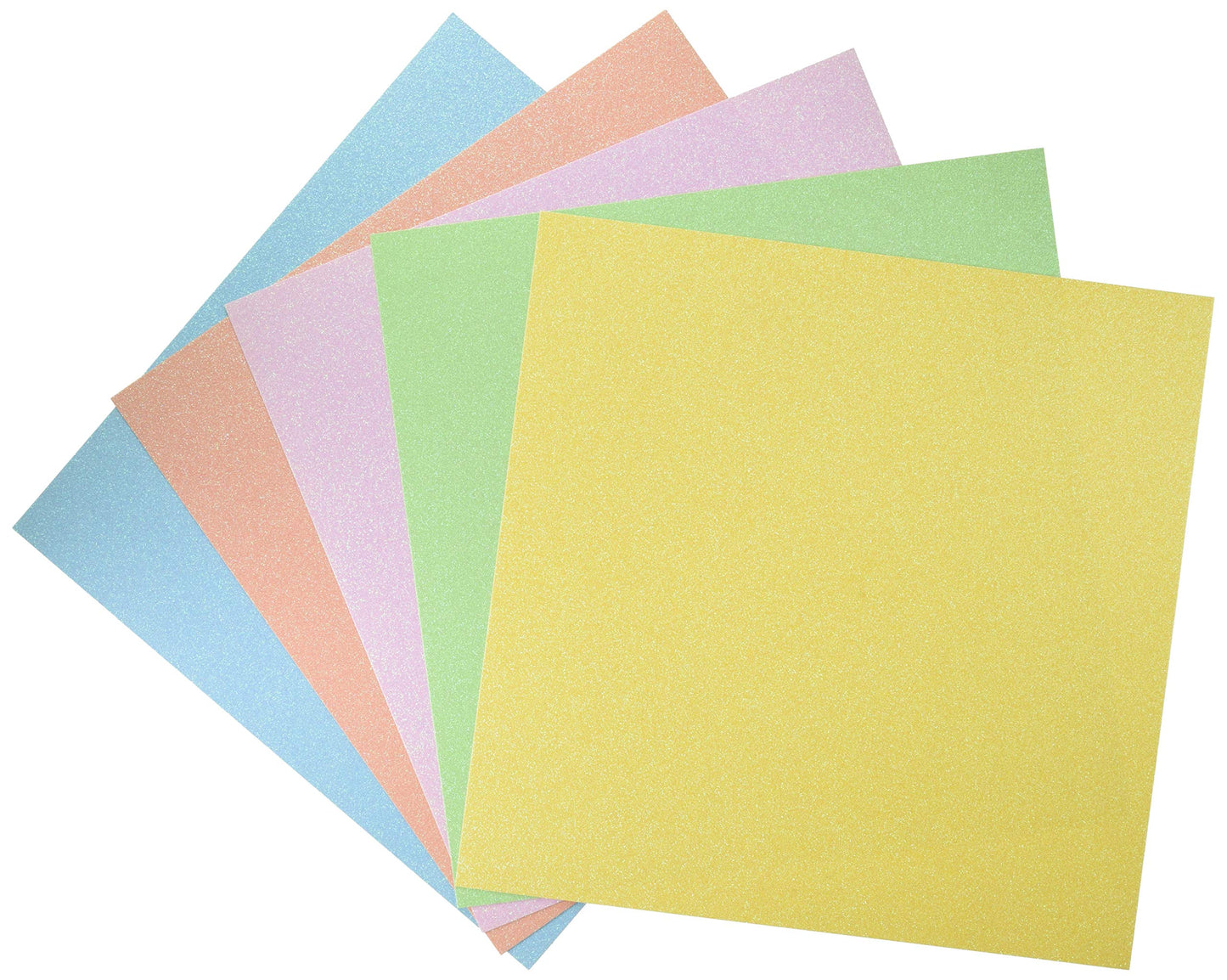 Set of colorful paper sheets on a white background