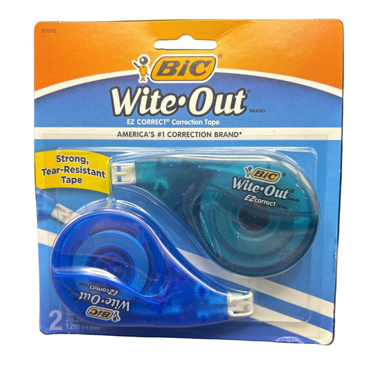 BIC Wite-Out correction tape packaging on a white background