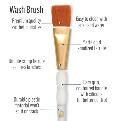 FolkArt Wash Brush Set 3PC