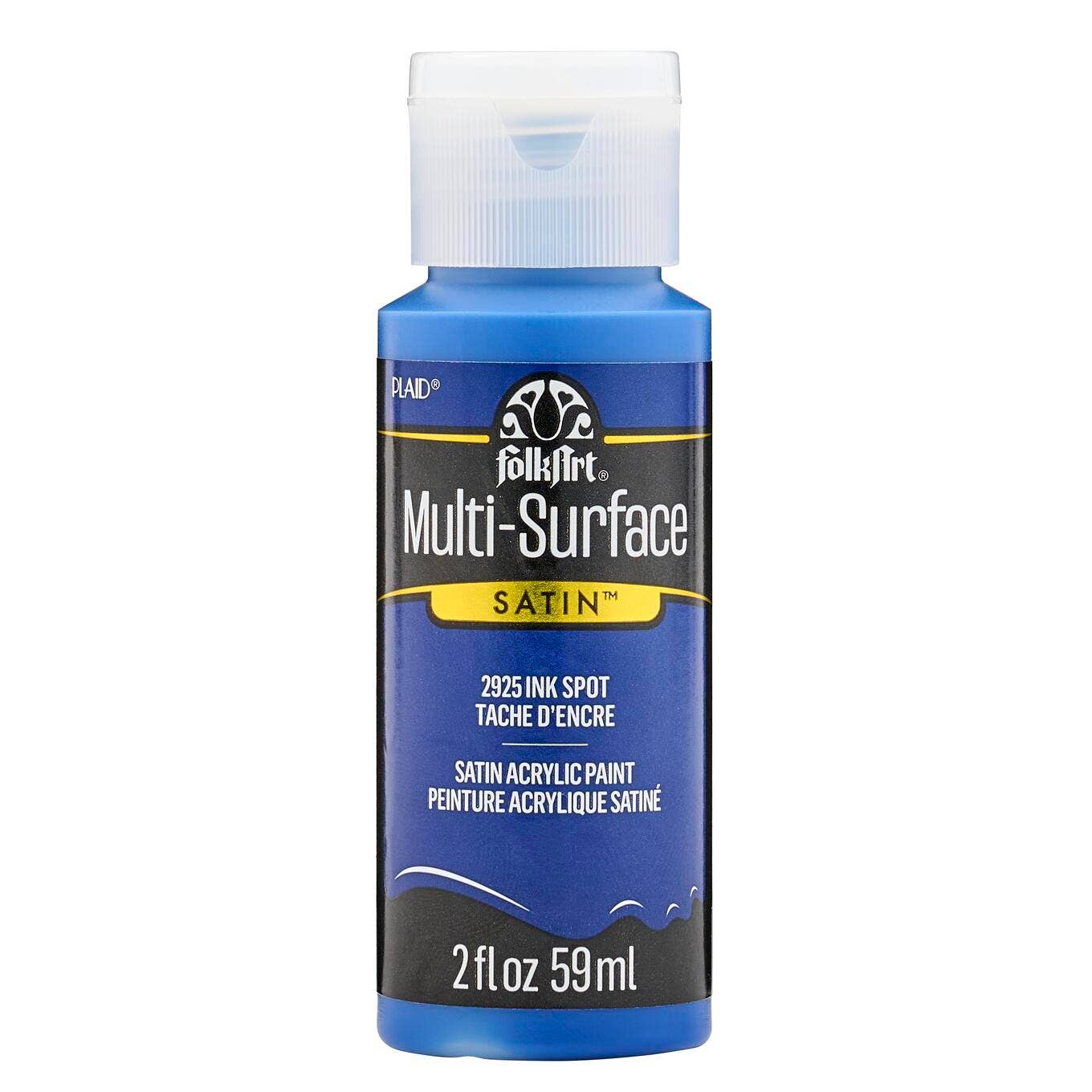 FolkArt Multi-Surface Satin Acrylic Paint 2 oz - 2925 Ink Spot