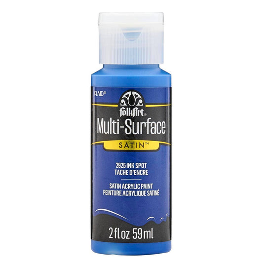 FolkArt Multi-Surface Satin Acrylic Paint 2 oz - 2925 Ink Spot