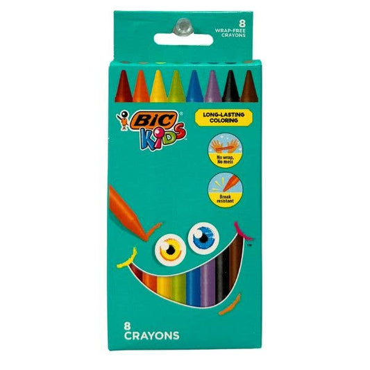 8pc Long Crayon Set Bic Kids - #36536 - 