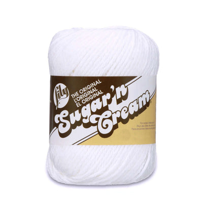 Lily Sugar n’ Creme - White 2.5 oz Yarn Skein