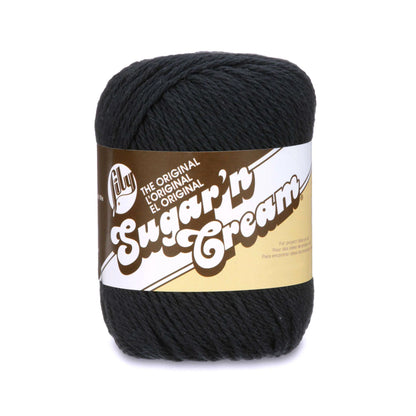 Lily Sugar n’ Creme - Black 2.5 oz Yarn Skein