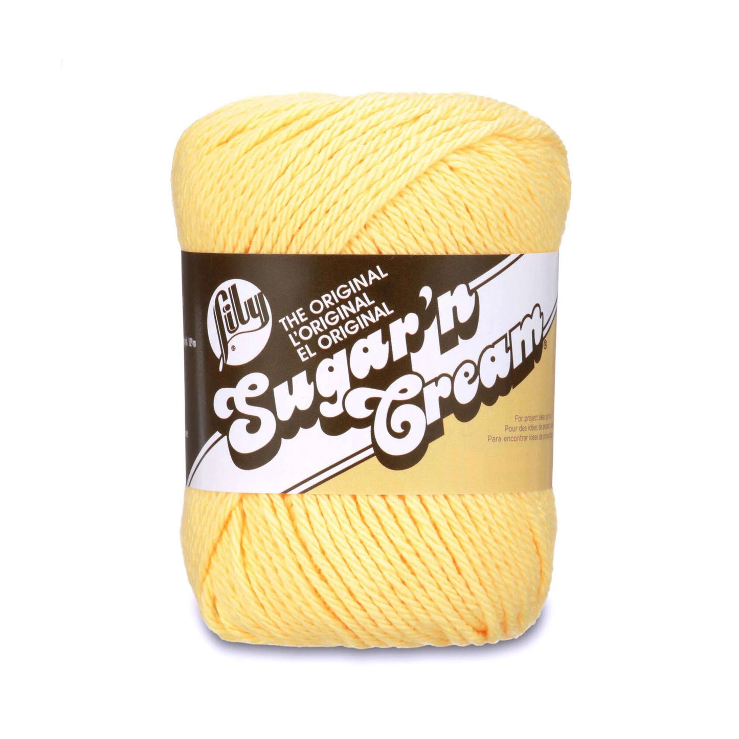 Lily Sugar n’ Creme - Yellow 2.5 oz Yarn Skein