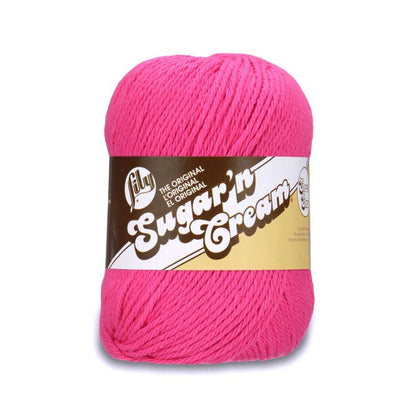 Lily Sugar n’ Creme - 4oz Super Size Yarn Skein - Hot Pink